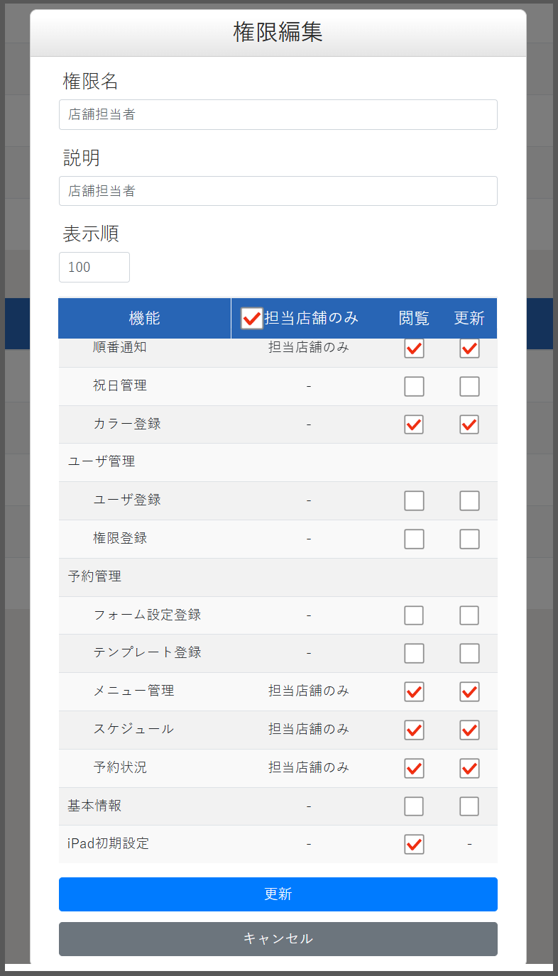 権限機能のリニューアル